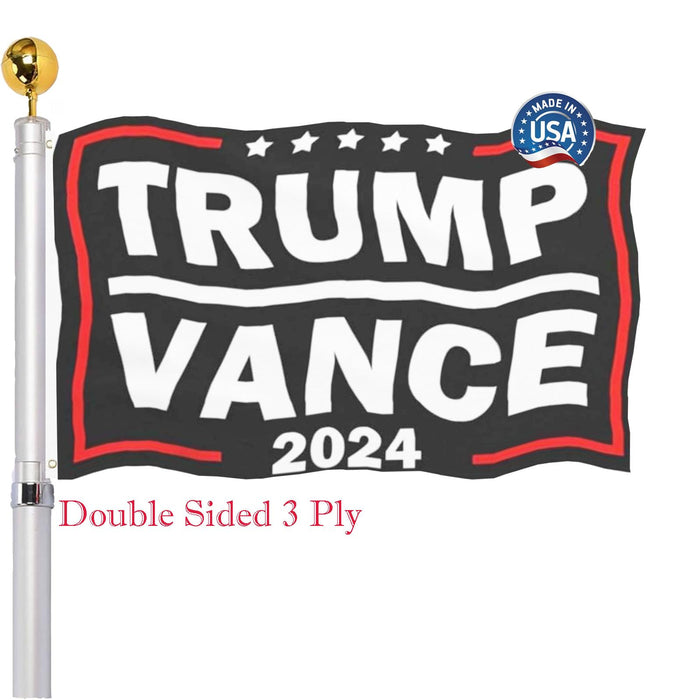 Trump Vance 2024 Flag 3x5 Outdoor Double Sided - Donald Trump President Flags Banner Heavy Duty 3 Ply Durable Polyester With Brass Grommets For Indoor Outdoor