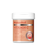 NATURE WELL Vitamin C Brightening Moisture Cream for Face, Body, & Hands, Visibly Enhances Skin Tone, Helps Improve Overall Texture, 16 Oz (Packaging May Vary)