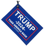 Trump 2024 Magnetic Golf Towel Microfiber Waffle Design Super Absorbent Lightweight with Clip - Industrial Strength Magnet for Golf Bags, Carts, or Clubs Accessories for Men & Women Trump Towel, Blue