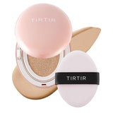 TIRTIR Mask Fit All Cover Pink Cushion Foundation | High Coverage, Velvety Matte Finish, Lightweight, Flawless, Corrects Redness, Korean Cushion, Pack of 1 (0.63 oz.), #23N Sand