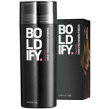 BOLDIFY Hair Fibers (28g) Fill In Fine and Thinning Hair for an Instantly Thicker & Fuller Look - Best Value & Superior Formula -14 Shades for Women & Men - HAZEL BROWN