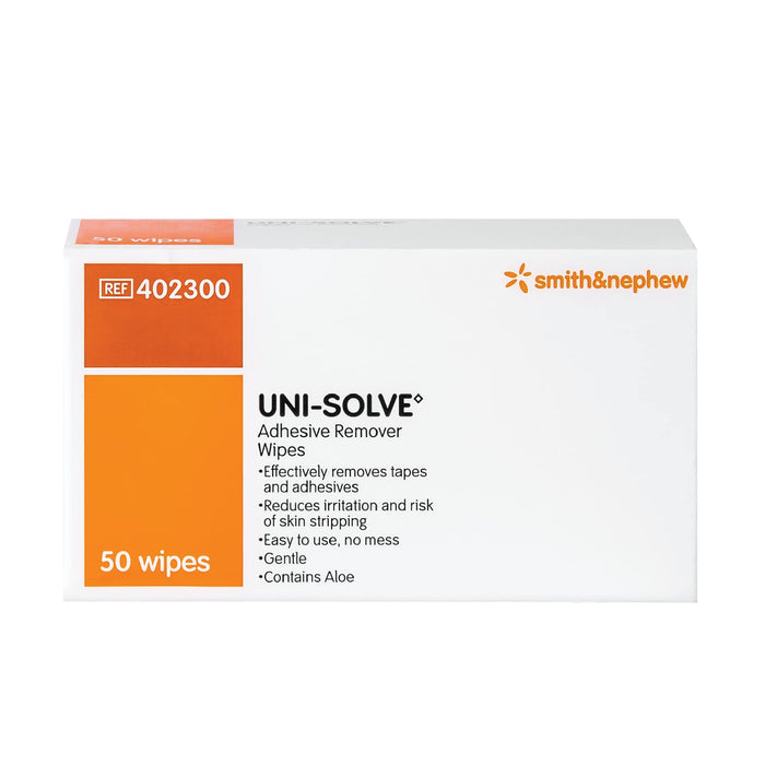 Uni Solve 402300 Adhesive Remover Wipe, Pack of 50