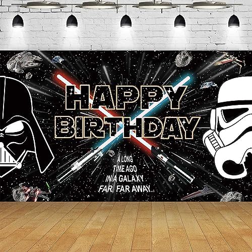 5 x 3ft Star Galaxy Backdrop for Birthday Party Decorations Universe Star Background Galaxy Party Decorations Star Banner Birthday Supplies for Boy Girl