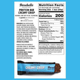 Barebells Protein Snacks Bars Creamy Crisp - 12 Count, 1.9oz Bars 55g of High Protein - Chocolate Protein Bar with 1g of Total Sugars - Perfect on The Go Protein Snack & Breakfast Bars, 2 pack