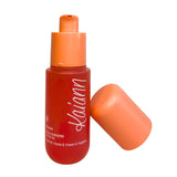 Kaiann Nail & Cuticle Oil - Peach Scented, Ingredients include Jojoba Oil, Vitamin E + B, Fragrance, Cuticle & Nail Strengthener - Cuticle Softener - Pump Applicator 1oz