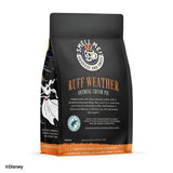 Bones Coffee Company Ruff Weather Flavored Ground Coffee Beans Oatmeal Creampie Flavor, Made with Arabica Coffee Beans, Medium Roast Coffee Inspired by The Nightmare Before Christmas (12 oz)