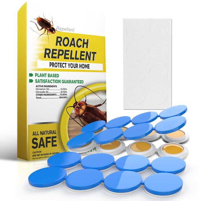 SCFKAOF Cockroaches Repellent, Roaches Repellent Indoor, Keep Roach Away, Roach Repellent for Home & Vehicle, Lasts up to 2 Months, Safe for Humans & Pets - 16P