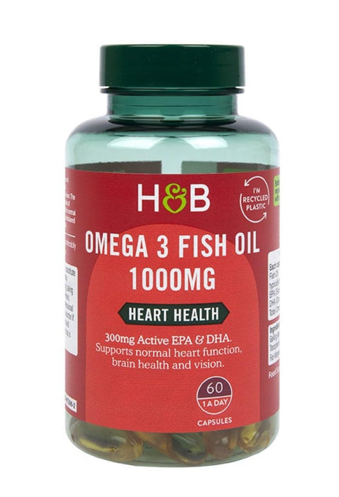 Holland and Barrett Omega 3 Fish Oil 1000mg 60 Capsules