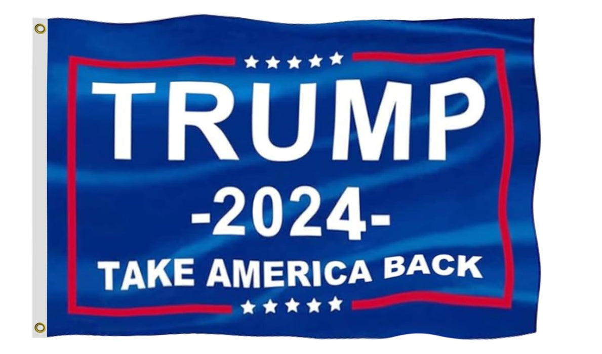 Trump 2024 Flag 12X18FT, Take America Back Outdoor Polyester Flags, Double Stitched President Trump 2024 Flags with Brass Grommets and Stronger Header. (12X18)