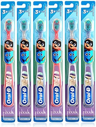 Oral-B Toy Story Kids Toothbrush for Little Children 3+ Years Old, Extra Soft - Pack of 6