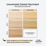 Four Reasons Color Mask – Champagne Blonde - (27 Colors) Toning Treatment, Color Depositing Conditioner, Tone & Enhance Color-Treated Hair - Semi Permanent Hair Dye, Vegan and Cruelty-Free, 6.76 fl oz