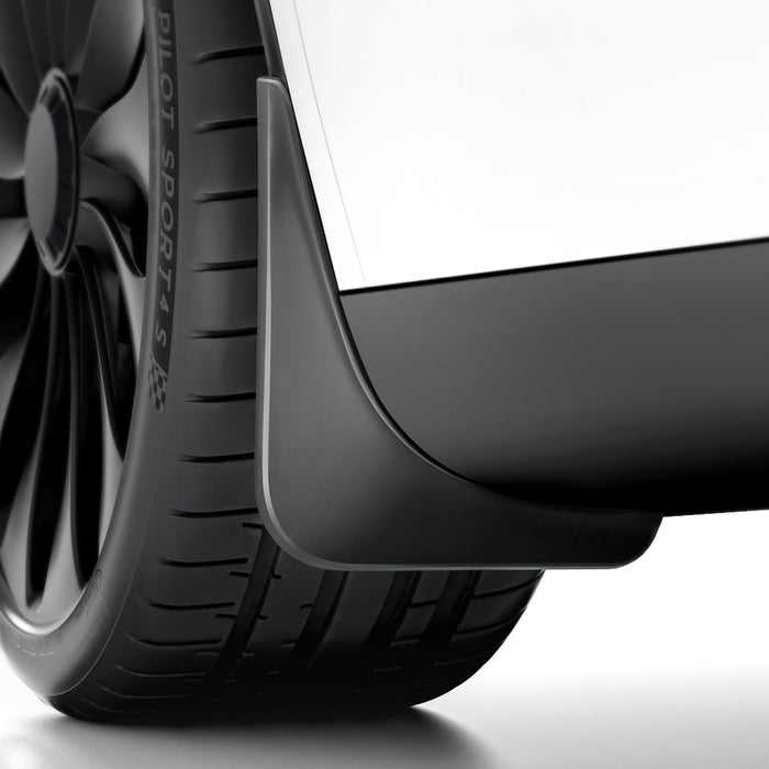 REEVAA Tesla Model Y Accessories - Mud Flaps [Protect Paint, No Drilling Required] All-Weather Splash Guard Body Kits for Model Y 2019-2024, Black (Set of 4)