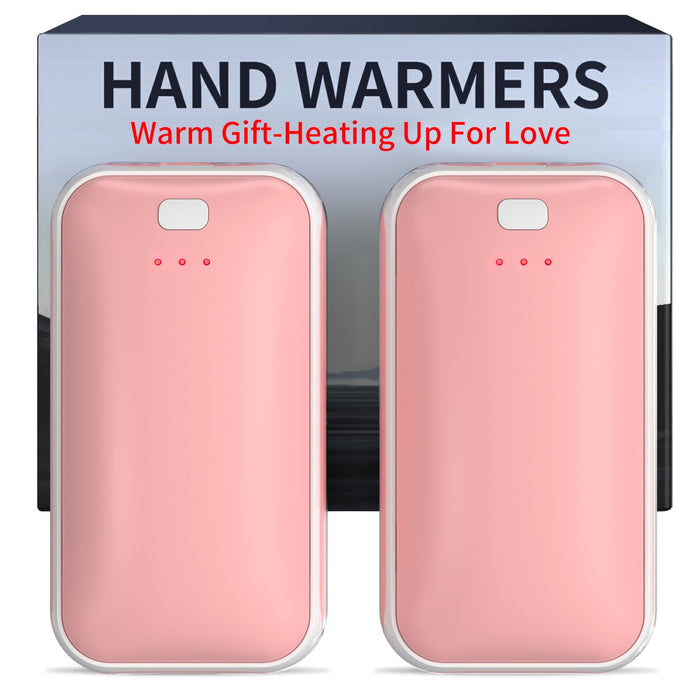 Hand Warmers Rechargeable, 2 Pack 4000mAh Electric Handwarmer, Portable Pocket Heater Handwarmers, Gifts for Men, Women, Christmas, Outdoor, Indoor, Golf, Camping, Hunting Accessories