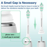 Aoremon Replacement Heads for Philips Sonicare Electric Toothbrush Compatible with Sonicare 2 Series C2 C1 Brush head and for all Sonicare Click-on Toothbrush Modles, 10 Pack