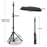 Klvied Wig Stand Tripod Adjustable Mannequin Head Stand with Foot Panel, Reinforced Metal Wig Head with Tool Tray for Cosmetology Hairdressing Styling Training