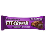 FITCRUNCH Snack Size Protein Bars, Designed by Robert Irvine, 6-Layer Baked Bar, 4g of Sugar, Gluten Free & Soft Cake Core (18 Bars, Chocolate Brownie)