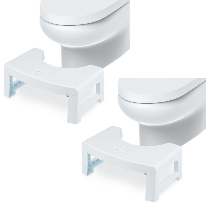 Tiawudi 2 Pack Toilet Stool, Foldable Bathroom Squat Stool, Poop Stool for Adults, Potty Stool with Freshener Space