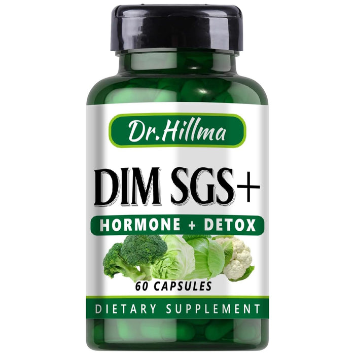 Dr. Hillma DIM Supplement 200mg – Dietary Supplement with Diindolylmethane for Wellness Support – 60 Capsules