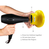 Hairizone Universal Hair Diffuser Adaptable for Blow Dryers with D-1.7- Inch to 2.6-Inch for Curly or Wavy Hair, Lemon