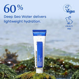 PURITO DEEP SEA PURE WATER CREAM 1.7fl oz / 50g, Korean Moisturizer Cream for Face, Lightweight, Refreshing Deep Hydration, Ethanol-free, PEG-free, Essential-oil-free