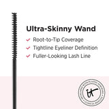 IT Cosmetics Tightline 3-In-1 Lash Primer, Eyeliner & Black Mascara - Lengthens & Conditions Lashes - Ultra-Skinny Wand - Infused With Collagen, Biotin, Peptides & Antioxidants - 0.12 fl oz