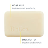 Beekman 1802 Lilac Dream Goat Milk Soap - 9 oz - Scented - Cleanses, Nourishes & Hydrates - With 100% Vegetable Base & Botanical Oils - Triple Milled - Good for Sensitive Skin - Cruelty Free