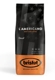 Bristot L‘americano DECAF Filter Coffee | DECAF Ground Filter Coffee | Medium Roast | For Pour over- French Press - Drip Coffee | 8oz/226.8g