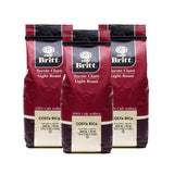 CAFE BRITT® - Costa Rican Light Roast Coffee - Ground, Arabica Coffee, Kosher, Gluten Free, 100% Gourmet & Light Roast  (12 oz.) (3-Pack)