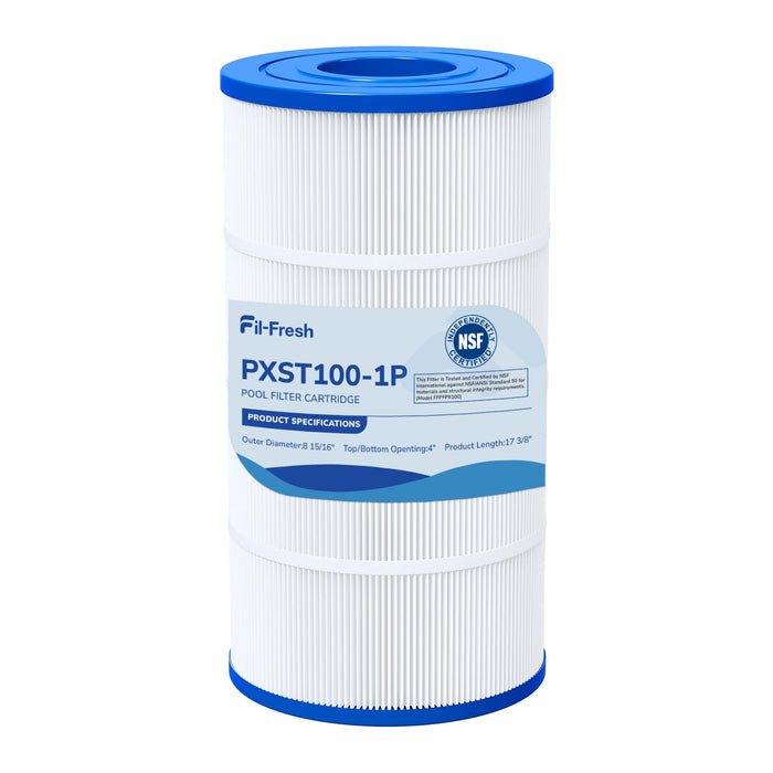 Fil-fresh PXST100 Pool Filters Cartridge Compatible with Hayward XStream CC1000, Replaces Pleatco PXST100, Hayward CCX1000-RE, Unicel C-8311, Filbur FC-1285, 817-0100N/P, 100 sq. ft, 1-Pack