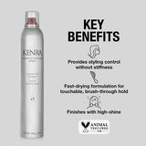 Kenra Perfect Medium Spray 13 50% | Provides Styling Control Without Stiffness | Medium Hold | Fast-Drying Formulation | High Shine Finish | All Hair Types | 10 oz (2-Pack)