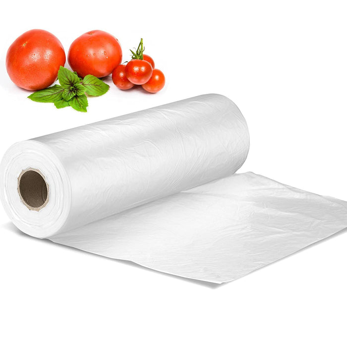 12" X 16" Plastic Produce Bag on a Roll, Bread and Grocery Clear Bag, 350 Bags/Roll (2 Rolls)