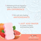 Spongeables Body Wash in a 20+ Wash Sponge, Sweet Grapefruit, 3 Count