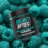 BEAST BITES Creatine Infused 150 Gummies Sweet Blue Raspberry