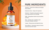 100% PURE VITAMIN C SERUM FOR FACE, Anti Aging Serum with Hyaluronic Acid (2 OZ)
