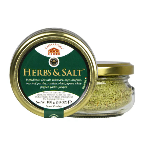 Casina Rossa Herbs and Salt - Italian Herb Blend and Adriatic Sea Salt - 3.5 oz.