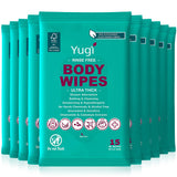 Body wipes (10 packs)150 XL ultra thick shower wipes for Adult Bathing,Camping,Traveling,Gym,Nursing,car,Unscented,no-rinse bathing washcloths,Shower alternative face and body extra moist wipes