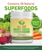 IVL - All Day Energy Greens - Supplement Powder Mix Drink, Greens Powder Superfood - Super Greens Blend for Optimal Nutrition, Energy & Digestion, Green Juice Superfood Boost