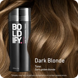 BOLDIFY Hair Fibers (28g) Fill In Fine and Thinning Hair for an Instantly Thicker & Fuller Look - Best Value & Superior Formula -14 Shades for Women & Men - DARK BLONDE