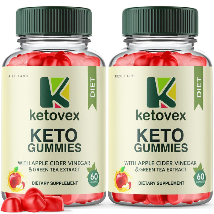 (2 Pack) Ketovex Keto BHB Gummies for Weight Loss, Ketovex BHB ACV Gummies Reviews, Ketovex ACV Advanced Formula Keto Vex BHB Gummy Gomitas Ketosis Carb Blocker (120 Gummies)