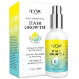 LUV ME CARE Biotin Hair Growth Oil Hair Growth Serum for Thicker Longer Fuller Healthier Hair, Prevent Hair Loss & Thinning, All Natural Vitamin Rich Treatment, Women & Men, All Hair Types 1.7 oz