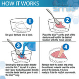 Instant Smile - The Disk Denture Reliner - Forms Using Hot Water