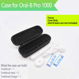 Oral B Toothbrush Hard Travel Case Carrying Bag, Fits for Oral-B Pro 1000, 2000, 3000, 3500, 1500 Electric Toothbrush, Mesh Pocket for Accessories and Soft Lining inside the Case for Protection