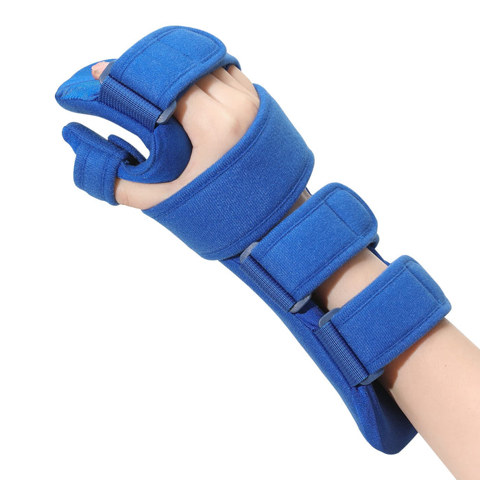 Resting Hand Splint, Stroke Hand Therapy Equipment, Hand Brace with Finger Support for Stroke Recovery Patients, Carpal Tunnel Syndrome, Arthritis, Tendinitis, Metacarpal Breaks (Large Right)
