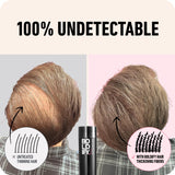 BOLDIFY Hair Fibers (2 x 56g) Fill In Fine and Thinning Hair for an Instantly Thicker & Fuller Look - Best Value & Superior Formula -14 Shades for Women & Men - BLACK