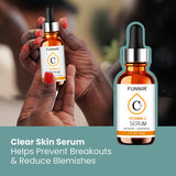 FUNNIR Vitamin C Serum-30ml for Face Plus Hyaluronic Acid, Retinol, Niacinamide, Reduce Fine Lines, Nourishing Skin Serum(1 oz)