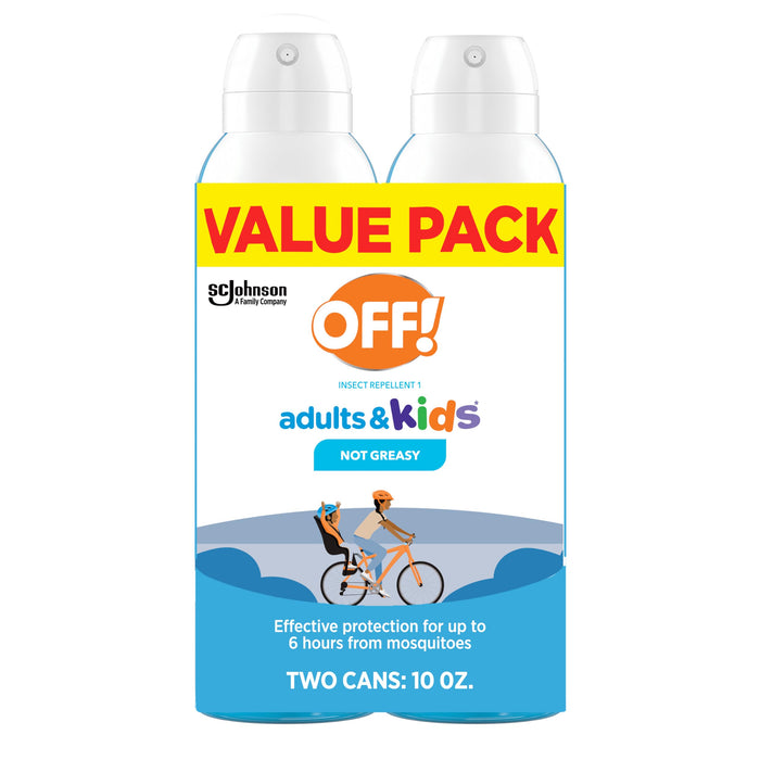 Off! Insect Repellent Aerosol for Adults & Kids, Fragrance-Free Picaridin Bug Spray for Everyday DEET-Free Protection from Mosquitoes and Ticks, 5 oz, (Pack of 2)
