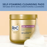 ROC Resurfacing Disks, Hypoallergenic Exfoliating Makeup Remover Pads for Wrinkles and Skin Tone, Hypo-Allegenic Skin Care, Oil-Free Daily Cleanser, 28 Count (Packaging May Vary)