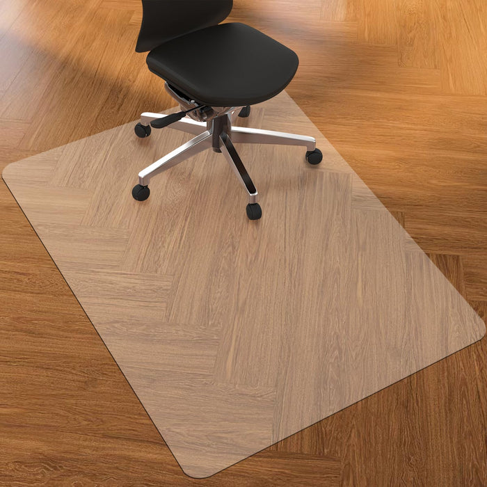 Clear PVC Office Chair Mat - Stronger & Durable Desk Chair Mat for Hardwood Floor, Non-Slip Floor Protector for Office Chair Casters, Hardfloor Mat for Desk (Clear for Hardwood, 36X47IN Rectangle)