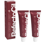 RefectoCil Cream Hair Dye 2-Pack – Professional Hair Tint for Long-Lasting Color – Chestnut (#4)