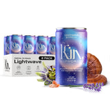 Lightwave by Kin Euphorics – Non-Alcoholic Botanical Drink with Prebiotics, Nootropics & Adaptogens – Lavender, Vanilla, Ginger & Birch, 8 oz (8-Pack)